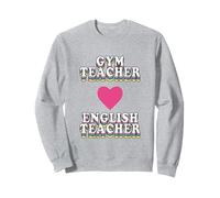 in My Engaged Era Gym X English Teacher Vintage Heart Sweatshirt