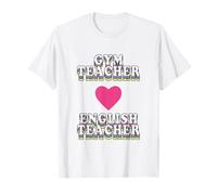 in My Engaged Era Gym X English Teacher Vintage Heart T-Shirt