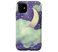 in My Fantasy Era Witchy Green Sage Purple Moon Phases Stars Coque pour iPhone 11