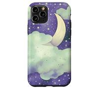 in My Fantasy Era Witchy Green Sage Purple Moon Phases Stars Coque pour iPhone 11 Pro
