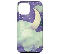 in My Fantasy Era Witchy Green Sage Purple Moon Phases Stars Coque pour iPhone 12 Mini
