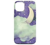 in My Fantasy Era Witchy Green Sage Purple Moon Phases Stars Coque pour iPhone 13