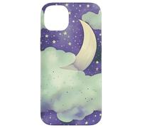 in My Fantasy Era Witchy Green Sage Purple Moon Phases Stars Coque pour iPhone 14 Plus