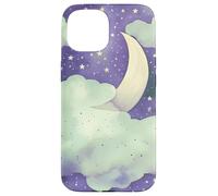 in My Fantasy Era Witchy Green Sage Purple Moon Phases Stars Coque pour iPhone 15