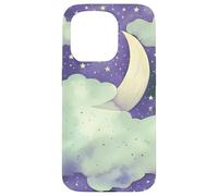 in My Fantasy Era Witchy Green Sage Purple Moon Phases Stars Coque pour iPhone 15 Pro