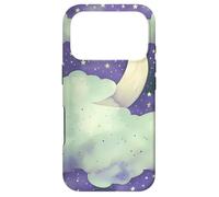 in My Fantasy Era Witchy Green Sage Purple Moon Phases Stars Coque pour iPhone 17 Pro