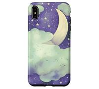in My Fantasy Era Witchy Green Sage Purple Moon Phases Stars Coque pour iPhone XS Max