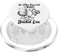 in My Feral Bride Era Cat Funny Wedding PopSockets PopGrip pour MagSafe