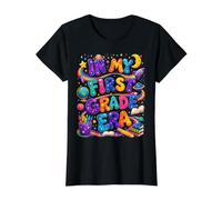 in My First Grade Era Girl Student Teacher Back to School T-Shirt Graphique avec Valeur