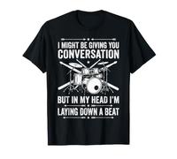 in My Head I'm Laying Down A Beat Kit Batterie Vintage T-Shirt