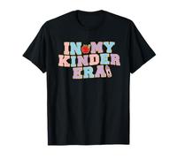 in My Kinder Era Shirt Chenille Patch Teacher Varsity Pastel T-Shirt