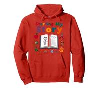 in My Kindergarten Era: Commencer Mon Histoire Sweat à Capuche, Unisexe pour Adultes, Rouge, M