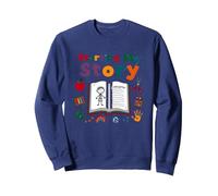 in My Kindergarten Era: Commencer Mon Histoire Sweatshirt, Unisexe pour Adultes, Bleu Marine, XL