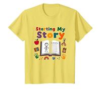 in My Kindergarten Era: Commencer Mon Histoire T-Shirt, Enfant, Citron, 4 Ans