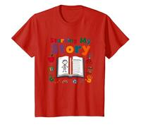 in My Kindergarten Era: Commencer Mon Histoire T-Shirt, Enfant, Rouge, 8 Ans