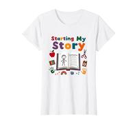 in My Kindergarten Era: Commencer Mon Histoire T-Shirt, Femme, Blanc, M