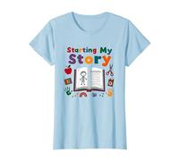 in My Kindergarten Era: Commencer Mon Histoire T-Shirt, Femme, Bleu Céleste, S