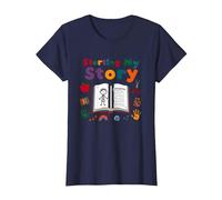 in My Kindergarten Era: Commencer Mon Histoire T-Shirt, Femme, Bleu Marine, XL