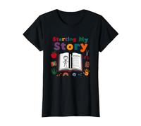 in My Kindergarten Era: Commencer Mon Histoire T-Shirt, Femme, Noir, XXL