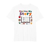in My Kindergarten Era: Commencer Mon Histoire T-Shirt, Homme Grandes Tailles, Blanc, 5X Tall