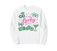 in My Lucky Girl Era St. Patrick's Day Charm Sweatshirt