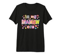 in My Memaw Era Funny Magazine Cut Paper Style Fête des Mères T-Shirt Haut de Gamme
