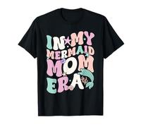 In My Mermaid Mom Era Coquillage Groovy Mermaid Mama Fête des Mères T-Shirt