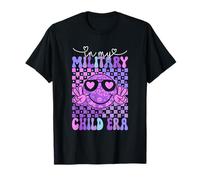 In My Military Child Era Motif floral de paix pour militaires T-Shirt