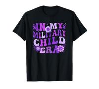 In My Military Child Era Motif floral de paix pour militaires T-Shirt