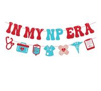 In My NP Era Bannière Happy NP Week Décorations de fête pour infirmière praticienne Semaine d'appréciation Merci, infirmières, hôpitaux, cliniques, fournitures de célébration de bureau