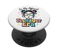 in My Official Teenager Era - 13e Anniversaire PopSockets PopGrip Adhésif