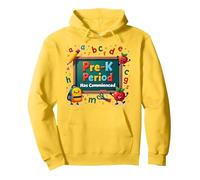 in My Pre-K Era: Period Has Commenced Fun School Citation Sweat à Capuche, Unisexe pour Adultes, Citron, M