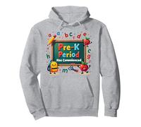 in My Pre-K Era: Period Has Commenced Fun School Citation Sweat à Capuche, Unisexe pour Adultes, Gris Chiné, XL