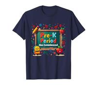 in My Pre-K Era: Period Has Commenced Fun School Citation T-Shirt, Homme, Bleu Marine, 4XL