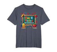 in My Pre-K Era: Period Has Commenced Fun School Citation T-Shirt, Homme Grandes Tailles, Bleu Chiné, 4X Tall