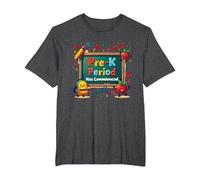 in My Pre-K Era: Period Has Commenced Fun School Citation T-Shirt, Homme Grandes Tailles, Chiné Foncé, 2X Tall