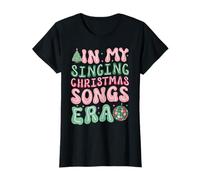 in My Singing Christmas Songs Era - Cute Groovy Xmas T-Shirt
