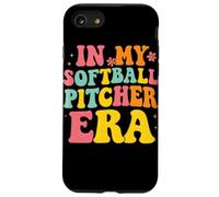 in My Softball Pitcher Era Groovy Fastpitch Softball Gamer Coque pour iPhone SE (2020) / 7/8