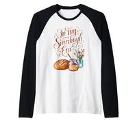 In My Sourdough Era Jeu de mots amusant dans ma pâtisserie Manche Raglan