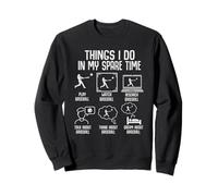 in My Spare Time: Jouer, Regarder la Recherche, Talk Dream Baseball Sweatshirt