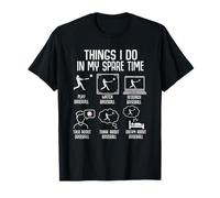 in My Spare Time: Jouer, Regarder la Recherche, Talk Dream Baseball T-Shirt