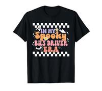 in My Spooky Bus Driver Era Retro Groovy Halloween Costume T-Shirt Graphique avec Valeur