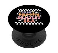 in My Spooky Dentist Era Retro Groovy Halloween Costume PopSockets PopGrip Adhésif