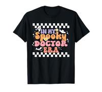 in My Spooky Doctor Era Retro Groovy Halloween Costume T-Shirt