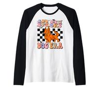 in My Spooky Dog Era Groovy Halloween Corgi Dogs Costume Manche Raglan