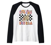 in My Spooky Dog Era Groovy Halloween Dogs Costume Manche Raglan