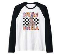 in My Spooky Dog Era Groovy Halloween Dogs Costume Manche Raglan