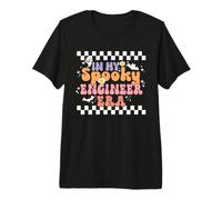 in My Spooky Engineer Era Retro Groovy Halloween Costume T-Shirt Haut de Gamme