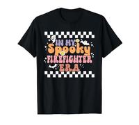 in My Spooky Firefighter Era Retro Groovy Halloween Costume T-Shirt Graphique avec Valeur