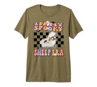in My Spooky Sheep Era Groovy Halloween Animals Costume T-Shirt Haut de Gamme